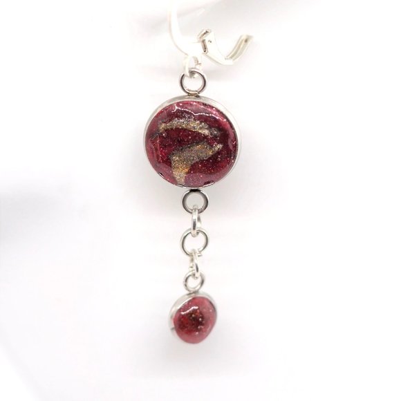 Circle Dot Earrings - Picture 5 of 6